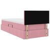 vidaXL Lit de Rangement avec matelas Rose 90 x 190 cm Velours