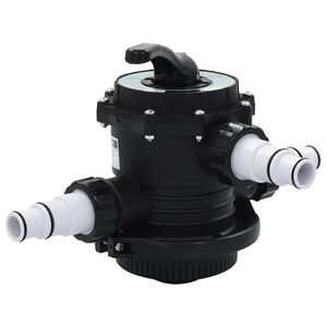 vidaXL Soupape &agrave; multi-voies pour filtre &agrave; sable ABS 1,5" 6 voies