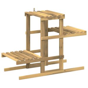 vidaXL Support de Plante Blanc 82 x 36 x 60 cm Bois d'Acacia Massif