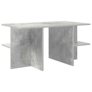 vidaXL Table basse Gris b&eacute;ton 87 x 50 x 45 cm Bois d&rsquo;ing&eacute;nierie
