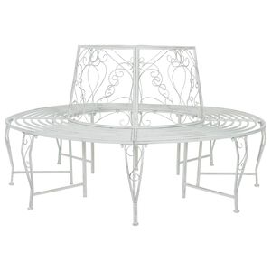 vidaXL Banc d'Arbre 8-Nombre de places &Oslash; 160 x 89 cm Acier