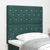 vidaXL T&ecirc;te de Lit en Velours Argyle Vert fonc&eacute; 90 cm Velours