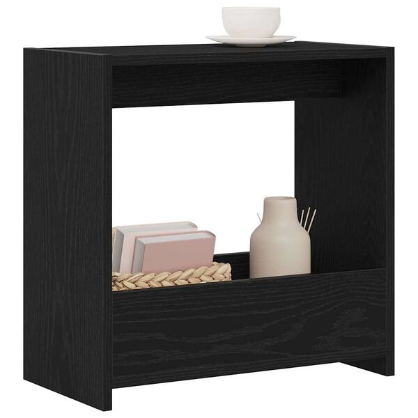 vidaXL Table d'appoint Ch&ecirc;ne noir 50 x 26 x 50 cm Bois d'ing&eacute;nierie