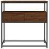 vidaXL Table console chêne marron 75x40x75 cm bois d'ingénierie