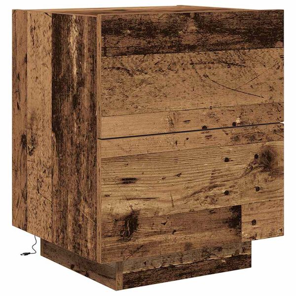 vidaXL Cabinet de chevet Bois ancien 45 x 40 x 55 cm Bois d'ing&eacute;nierie