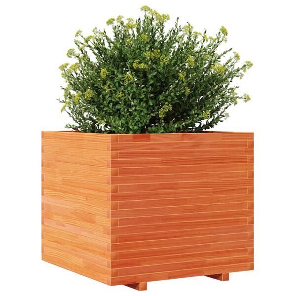 vidaXL Jardini&egrave;re cire marron 80x80x72 cm bois de pin massif