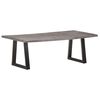 vidaXL Table basse avec bord naturel 115x60x40 cm Bois d'acacia massif