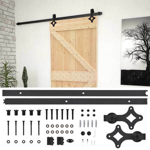 vidaXL Porte coulissante 80 x 210 cm Bois de pin massif