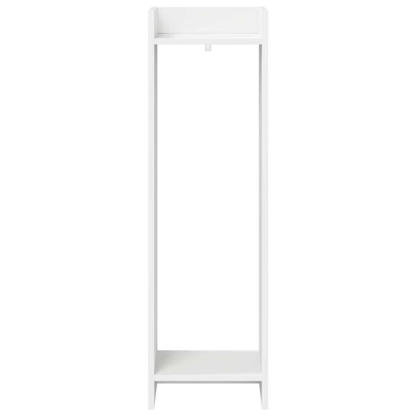 vidaXL Support de Plante Blanc 30 x 30 x 100 cm Bois d&rsquo;ing&eacute;nierie