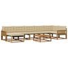 vidaXL Ensemble de canap&eacute;s d'ext&eacute;rieur 8 pcs Naturel et Beige