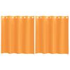 vidaXL Rideaux en voile avec &oelig;illets 2 pcs orange 140x140 cm