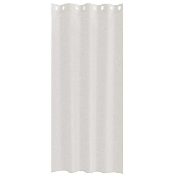 vidaXL Rideau en Voile 2 pcs Crème 260 x 140 cm Polyester