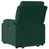 vidaXL Fauteuil inclinable &eacute;lectrique vert fonc&eacute; velours