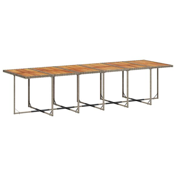 vidaXL Ensemble &agrave; manger de jardin 17 pcs et coussins r&eacute;sine tress&eacute;e