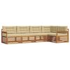 vidaXL Ensemble de canap&eacute;s d'ext&eacute;rieur 5 pcs Naturel et Beige