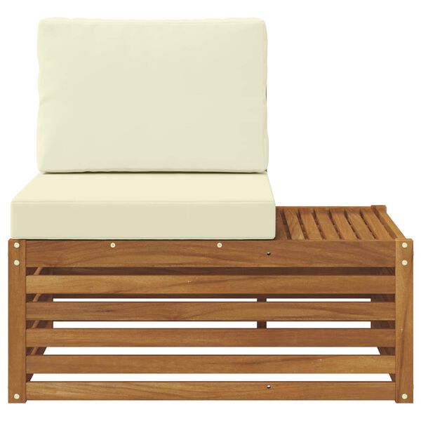 vidaXL Canap&eacute; d'ext&eacute;rieur extr&eacute;mit&eacute; Naturel 91 x 63 x 73 cm