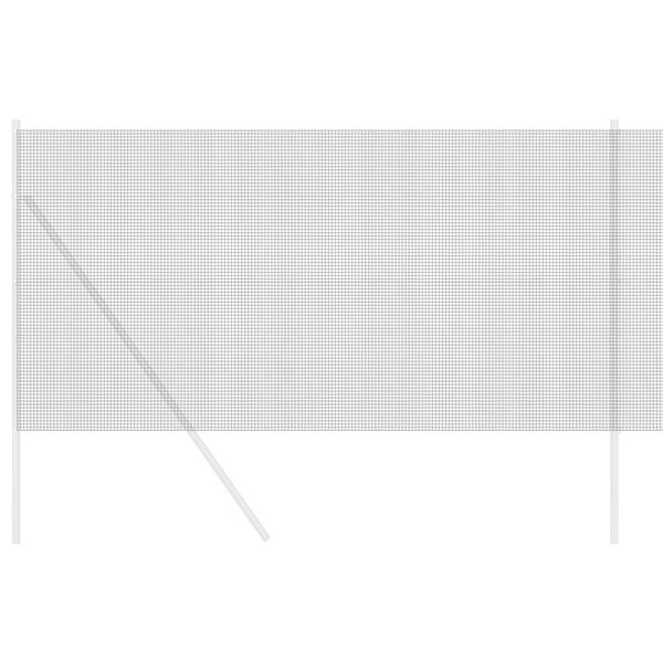 vidaXL Cl&ocirc;ture en fil soud&eacute; Gris 1 x 50 m
