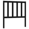 vidaXL T&ecirc;te de lit Noir 96x4x100 cm Bois massif de pin