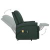 vidaXL Fauteuil de massage Vert foncé Tissu