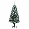 vidaXL Sapin de Noël artificiel Vert 150 cm PVC, Acier et Plastique