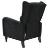 vidaXL Fauteuil de massage inclinable noir velours