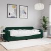 vidaXL Lit de jour avec matelas vert foncé 80x200 cm velours
