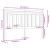 vidaXL T&ecirc;te de lit Blanc 140x4x100 cm Bois massif de pin