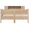 vidaXL Cadre de lit sans matelas 135x190 cm bois de pin massif