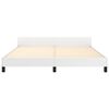 vidaXL Cadre de lit sans matelas blanc 160x200 cm similicuir