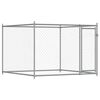 vidaXL Cage pour chien avec portes gris 6x2x1,5 m acier galvanis&eacute;