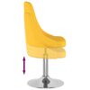 vidaXL Tabouret de bar Jaune moutarde Tissu