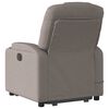 vidaXL Fauteuil inclinable de massage Taupe Tissu