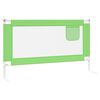 vidaXL Barri&egrave;re de s&eacute;curit&eacute; de lit d'enfant Vert 140x25 cm Tissu