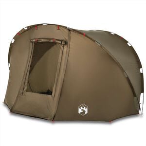 vidaXL Tente de p&ecirc;che 5 personnes vert olive imperm&eacute;able