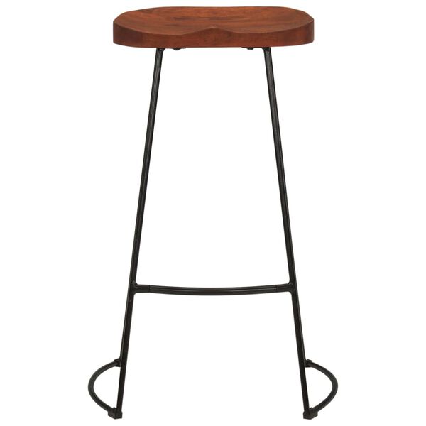 vidaXL Tabourets de bar Gavin lot de 2 50x40x78cm bois massif manguier