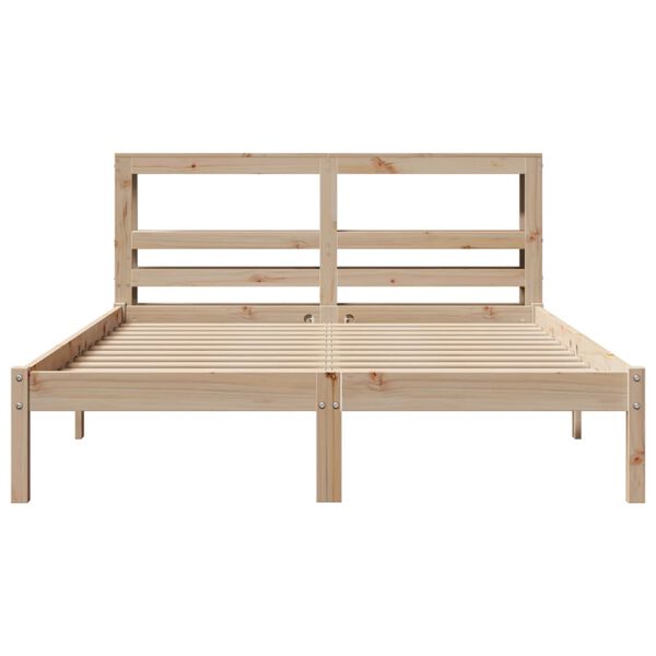 vidaXL Cadre de lit sans matelas 140x200 cm bois massif de pin