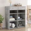 vidaXL Buffet gris béton 80x42,5x93 cm bois d'ingénierie