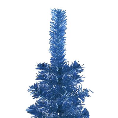 vidaXL Sapin de Noël étroit Bleu 210 cm