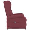 vidaXL Fauteuil inclinable &eacute;lectrique &agrave; oreilles rouge bordeaux tissu