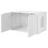 vidaXL Maison pour chat Blanc Brillant 85 x 55 x 50,5 cm