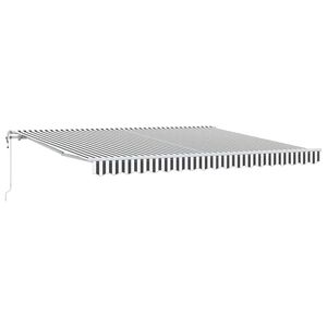 vidaXL Auvent r&eacute;tractable automatique anthracite et blanc 400x300 cm