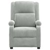 vidaXL Fauteuil de massage gris clair velours