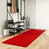 vidaXL Tapis HUARTE &agrave; poils courts doux et lavable rouge 80x250 cm