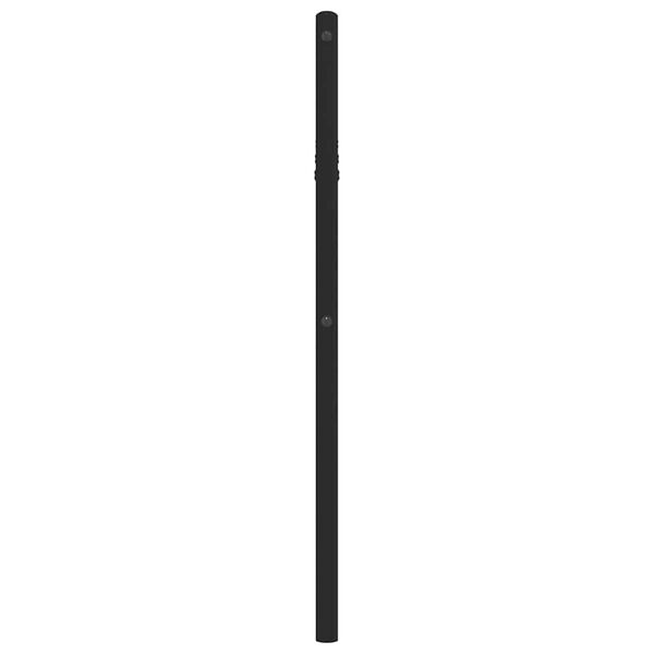 vidaXL T&ecirc;te de lit de remplacement m&eacute;tal noir 90 cm