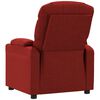 vidaXL Fauteuil inclinable &eacute;lectrique Rouge bordeaux Tissu
