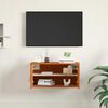 vidaXL Meuble mural Cire marron 60 x 30 x 30 cm Bois de pin massif