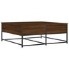vidaXL Table basse ch&ecirc;ne marron 100x99x40 cm bois d'ing&eacute;nierie
