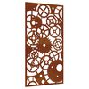 vidaXL D&eacute;coration murale jardin 105x55 cm design de roue dent&eacute;e