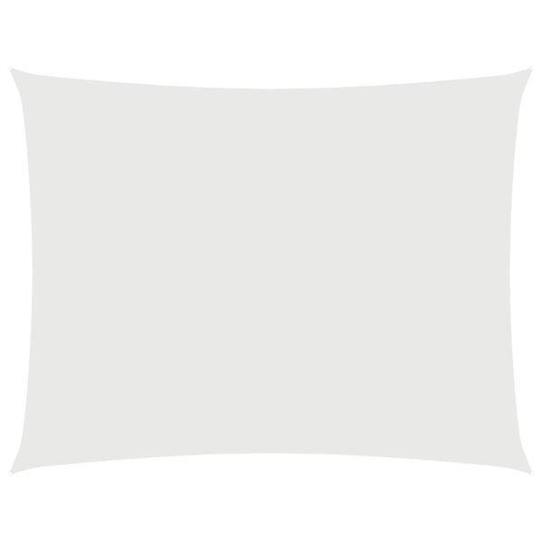 vidaXL Voile de parasol tissu oxford rectangulaire 2x3 m blanc