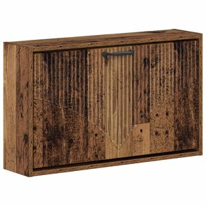 vidaXL Cabinet &agrave; chaussures mural HOORN 71 x 17 x 43 cm Bois ancien